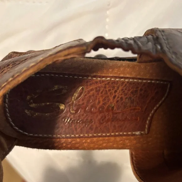 Sbicca Brown Leather Mules - Picture 2 of 4